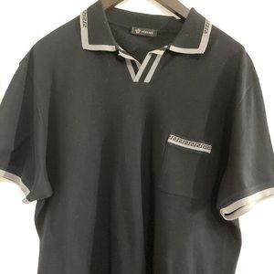 Men’s Versace Black Polo
